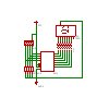 ７セグ１桁10進表示の回路図