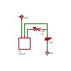 暗くなるとLED点灯の回路図