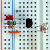 暗くなるとLED点灯の写真