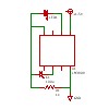 一石点滅回路(LM3909版)の回路図