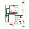 LED PWM 555の回路図