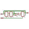 Asynchronous Quinary Counterの回路図