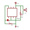 Square Wave OSC LM3909の回路図